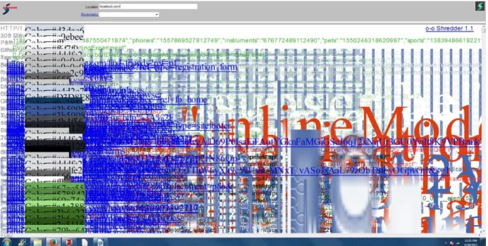 Figure 2: Mark Napier, Shredder. 1998, web browser, dimensions variable. Available from: 