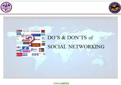 Figure 3. Slide from the U.S. Navy’s OPSEC and social networking 2010 training module