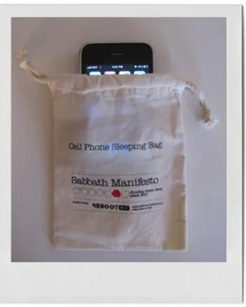 Figure 6. Cell phone sleeping bag designed by Jessica Tully. 