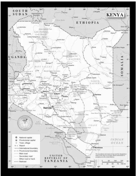Figure 2  Map of Kenya 