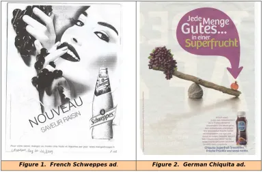 Figure 1.  French Schweppes ad. 