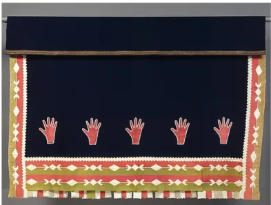 Figure 2.22. Ribbon work blanket in the collection of The Met. (Cat. No. 2002.602.7) 