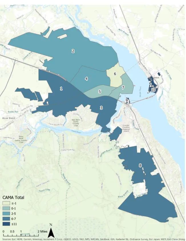Figure 1A – Composite Score, CAMA Regional Land Use Plan 