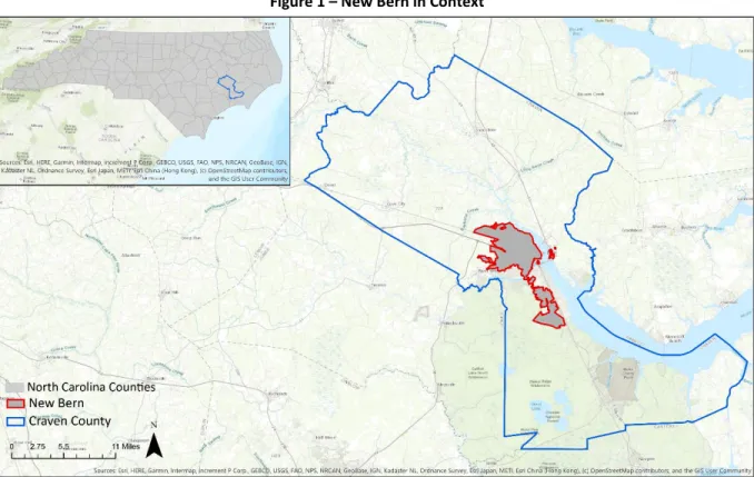 Figure 1 – New Bern in Context 
