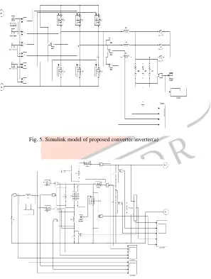 Fig. 5. Simulink model of proposed converter/inverter(a) 