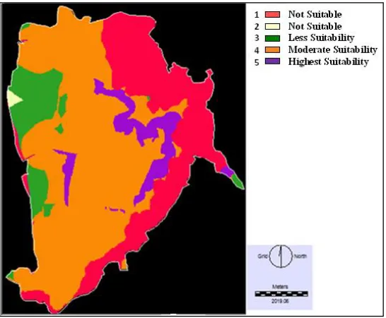 Figure 7: Final Suitability Map of Future Development Sites in Balik Pulau 