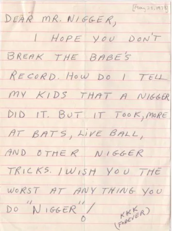 Figure 1.2: Racist Threats 