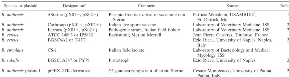 TABLE 1. Strains and plasmids used in the study