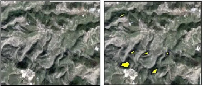 Figure-3. Dark Area (Shadow) by yellow boundary