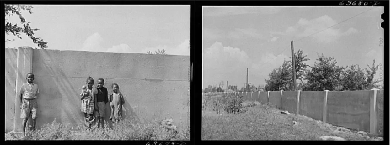 FIGURE 1. Detroit Wailing Wall in 1940s (Source: Library of Congress). 