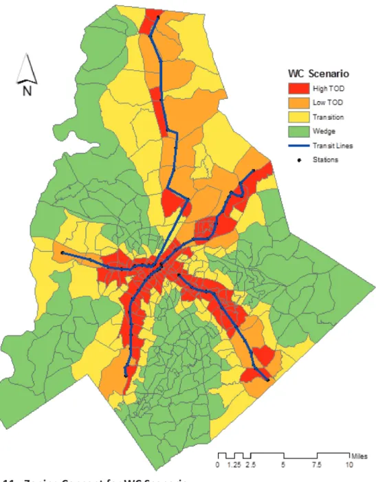 Figure 11:  Zoning Concept for WC Scenario