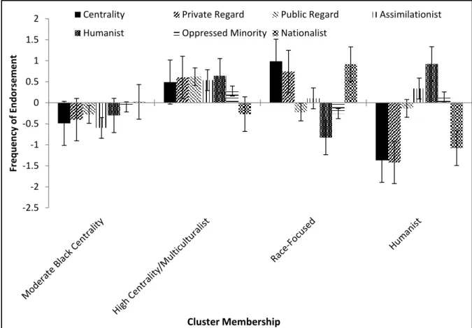 Figure 1. Summary of racial identity groups using standardized means. 