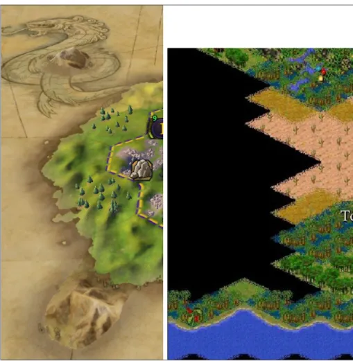 Figure 3: Screenshot of Lammes playing Civilization VI compared with Civilization II   (Sid Meier, 1996).