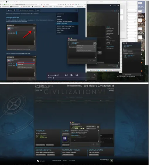 Figure 4: Screenshot of de Smale starting up playing Civilization VI.