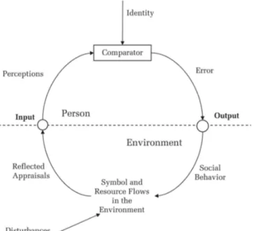 Figure 3: Identity Model. Reprinted from Identity Theory  (p.63), by Burke, P., &amp; Stets, J