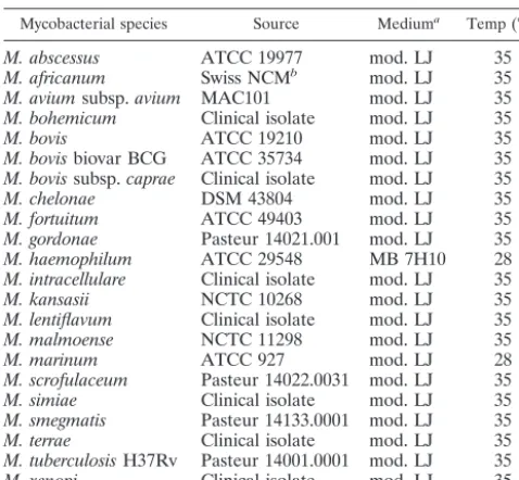 TABLE 2. Primer and probe sequences used for the IS2404TaqMan assay and conventional PCR