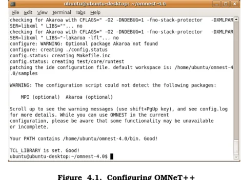 Figure 4.1. Configuring OMNeT++