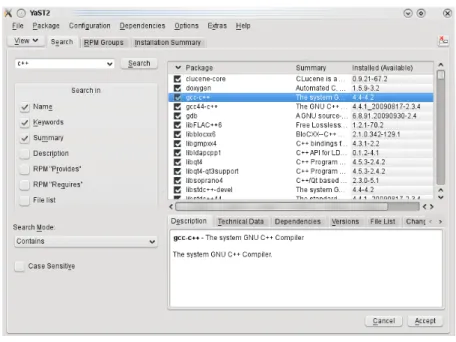 Figure 8.1. Yast Software Management