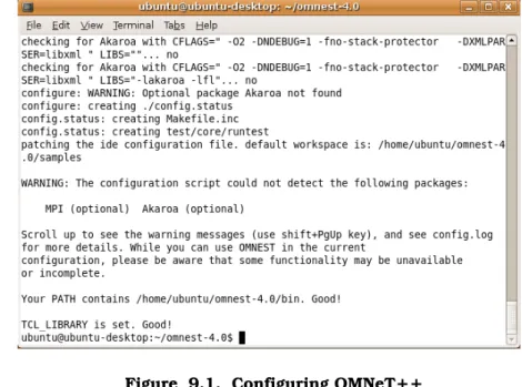 Figure 9.1. Configuring OMNeT++
