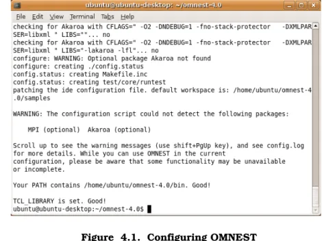 Figure 4.1. Configuring OMNEST