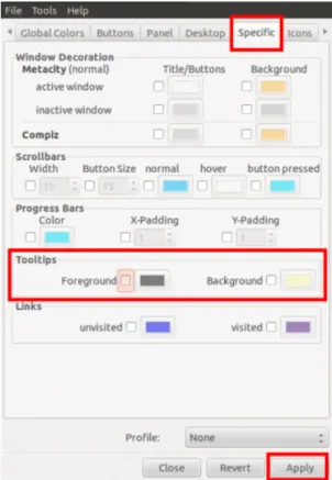 Figure 5.4. Fixing the tooltip color issue