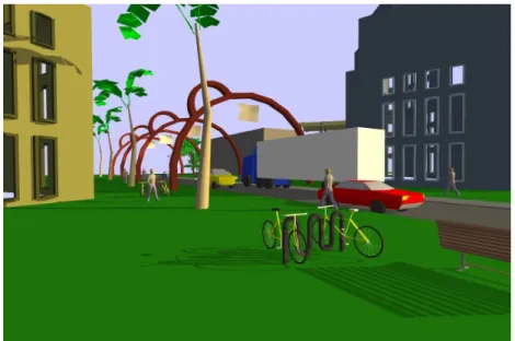 Figure 1.3: Shadows convey time of day. The long shadows indicate a time late in the day.
