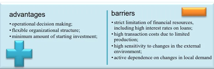 Figure 1. Strengths and weaknesses of small businesses (Source: compiled by the authors)  