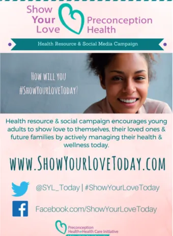 Figure 1. Show Your Love Today website launch info.