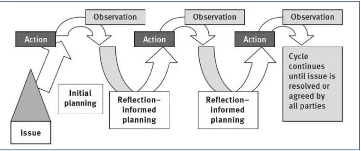Fig 2.  Steps in Participatory Action Research [2]. 