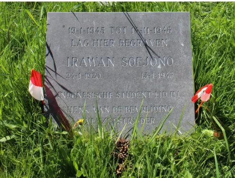 Figure 3 Irawan’s Gravestone in Leiden (Source, PPI Leiden, 2016)