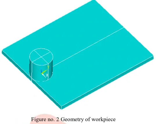 Figure no. 2 Geometry of workpiece 