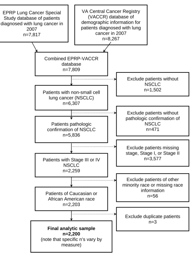 Figure 6. Lung cancer cohort assembly. 