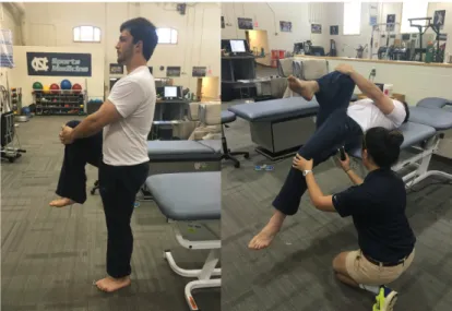 Figure 1. Modified Thomas test to measure hip extension 