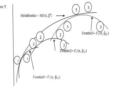 Figure-1.Metafrontier functions model. 