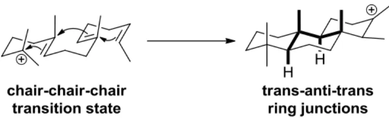 Figure 1-2. Polyene cyclization.  