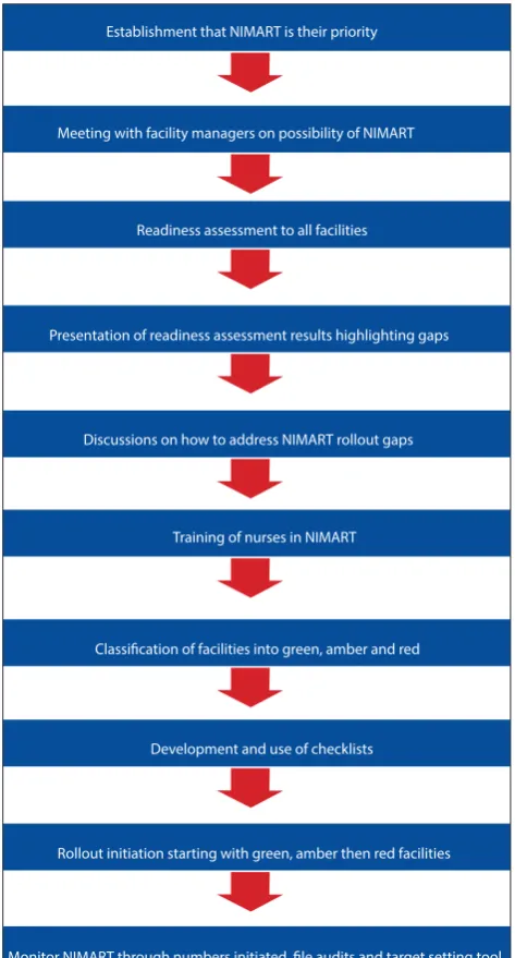 Fig. 1. Ten steps followed in rolling out NIMART.