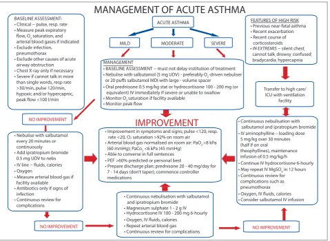 Fig. 1. Algorithm for the management of acute asthma.