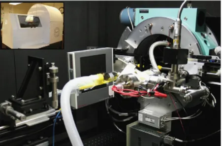 Figure 2.7: A photo of the Micro CX-rayT system setup for small animal imaging. (Cao et al., 2010)