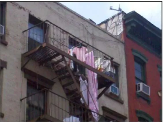 Figure 4 – Laundry on Fire Escape