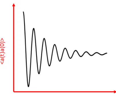 Figure  2.4.  The  g t ( )   function  damps  oscillations  in  the  correlation  function
