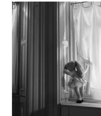 Fig. 6. On right: original photograph used as title page for Dare Wright’s   The Lonely Doll.™ 