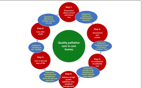 Fig. 1 A diagram of the PACE Steps to Success programme and their corresponding tools