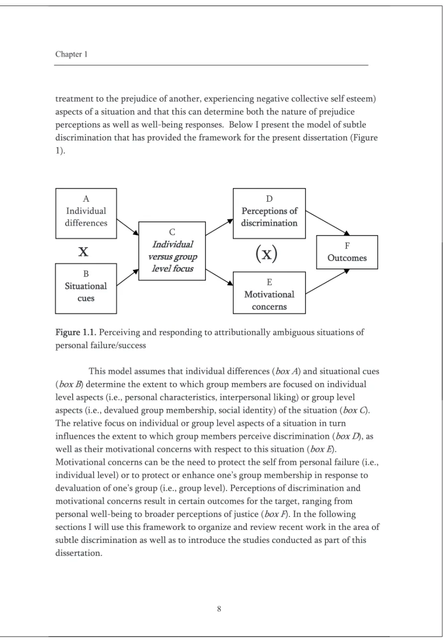 Figure 1.1. Perceiving and responding to attributionally ambiguous situations of  personal failure/success 