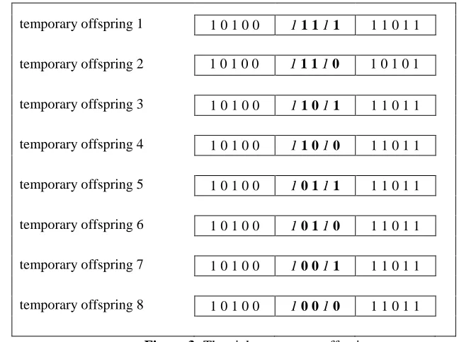 Figure 3: The eight temporary offspring 
