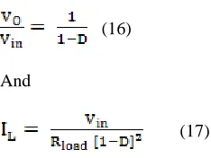 Figure 5.3a shows the output current and voltage of the boost converter. It is noticed that both, the voltage and the current reached their 