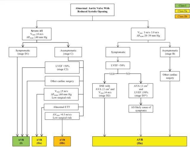 Fig. 2  Indications for aortic valve replacement in patients with aortic stenosis.