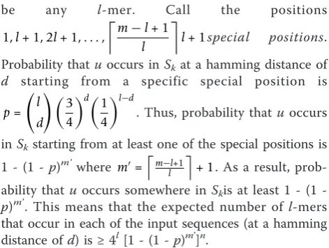 Table 1 shows the expected number of motifs for dif-