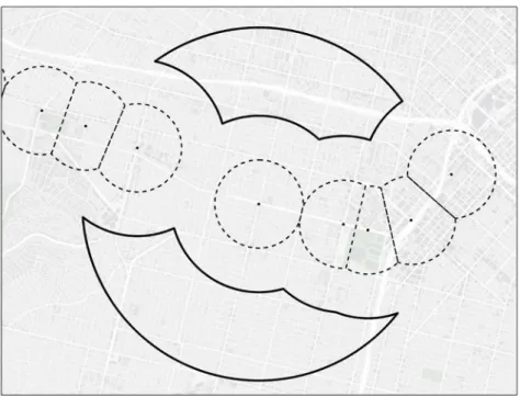 Figure 8: Representative treatment and corresponding control areas, exclusive of folio centroids.
