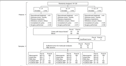 Table 2 NSABP FB-7: treatment-emergent adverse events during trastuzumab plus paclitaxel (arm 1), neratinib plus paclitaxel (arm2), or trastuzumab plus neratinib plus paclitaxel (arm 3) (all cycles)