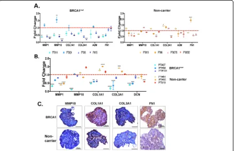 Fig. 4 Confirmation and validation of ECM genes. a Confirmation of ECM genes was done by real-time PCR analysis of the samples used in theRNA-seq analysis